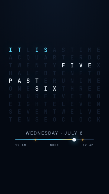 Word Clock on Android