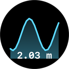 Tide Clock — circular layout with sample content