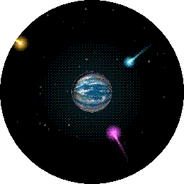 Meteor Strike on a round Pebble