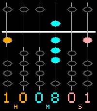 Skein Abacus on a Pebble display